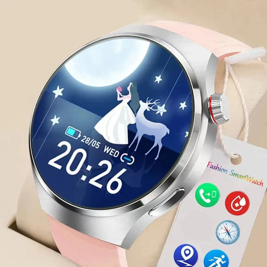 2024 جديد GT4 Pro ساعة ذكية للنساء نظام تحديد المواقع ساعة رياضية 4 Pro 360*360 HD AMOLED شاشة معدل ضربات القلب مراقبة الصحة Smartwatch