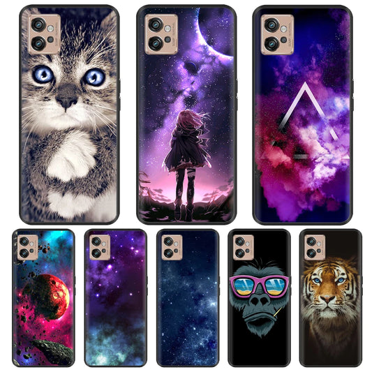 For Moto G32 Case Soft Silicone Phone Cover Cute Cartoon Silicon Case For Motorola Moto G32 Shockproof Bumper Shell for Moto G32
