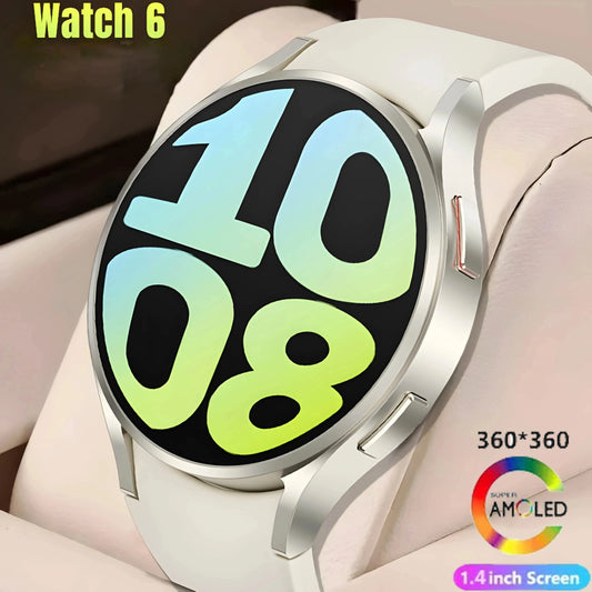 2024 جديد reloj ساعة ذكية للنساء AMOLED HD شاشة بلوتوث دعوة الجلوكوز في الدم ساعة صحية IP68 مقاوم للماء ساعة ذكية للرجال