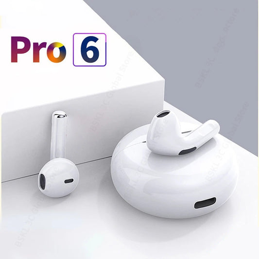 سماعات أذن أصلية Air Pro 6 TWS لاسلكية تعمل بالبلوتوث سماعات أذن صغيرة سماعات أذن لسماعات رأس Xiaomi Android Apple iPhone